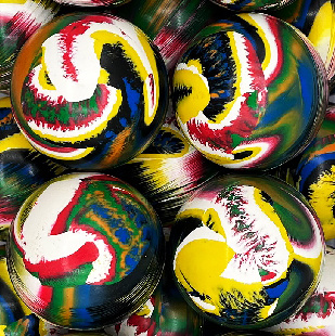 Мячи - прыгуны 45 мм "Калейдоскоп"