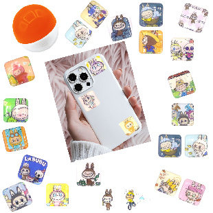 Комплект 34 мм "Стикеры Лабубу" 