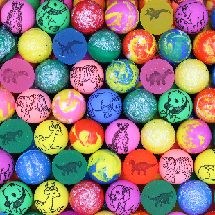 Мячи - прыгуны 25 мм "Затерянный мир"