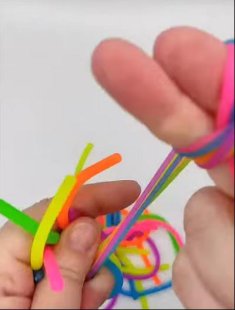 Комплект 34 мм "Силиконовый шнурок", антистресс