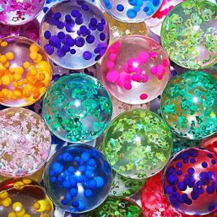 Мячи - прыгуны 45 мм "Блестяшки"