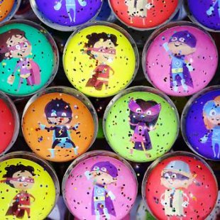 Мячи - прыгуны 45 мм "Супергерои"